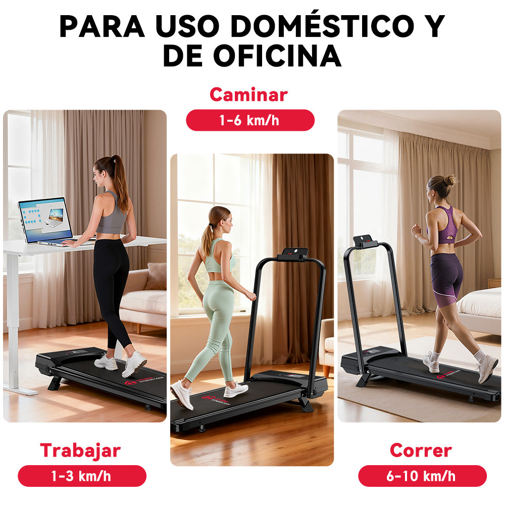 Cinta de Correr C1, Velocidad 1-10KM/H, 5% Inclinación Manual