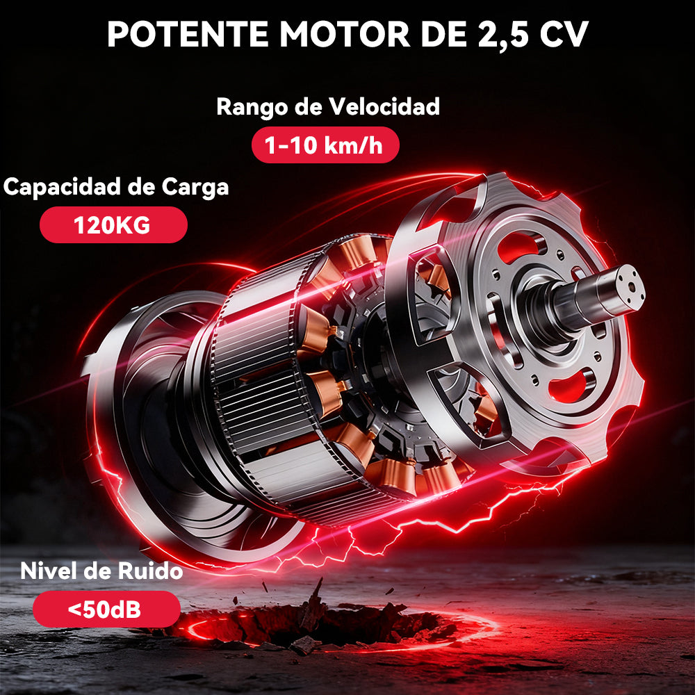 Cinta de Correr C1, Velocidad 1-10KM/H, 5% Inclinación Manual