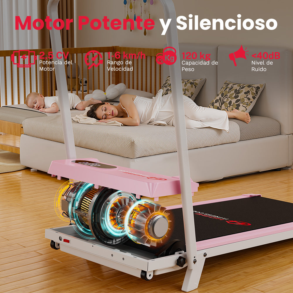 Cinta de Correr T7, Velocidad 1-6KM/H, 5% Inclinación Manual