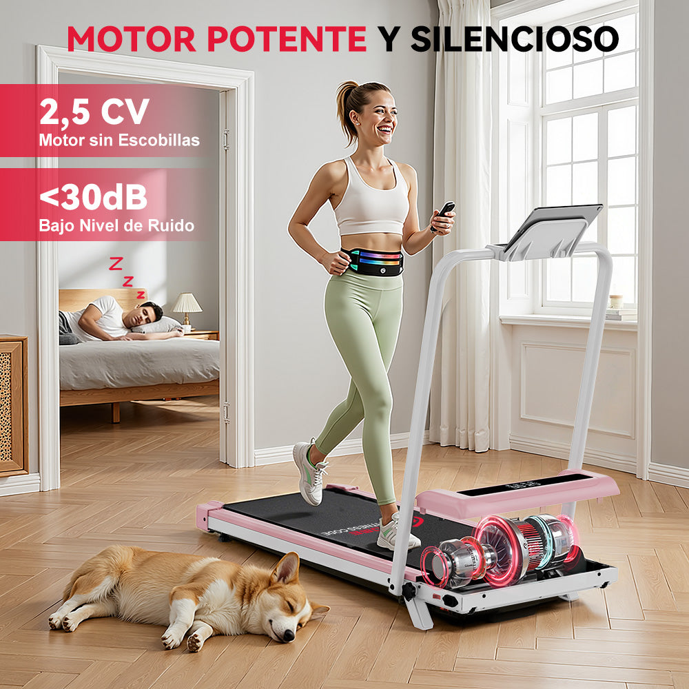 Cinta de Correr Z3 con Motor sin Escobillas, Velocidad 1-6KM/H, 5% Inclinación Manual