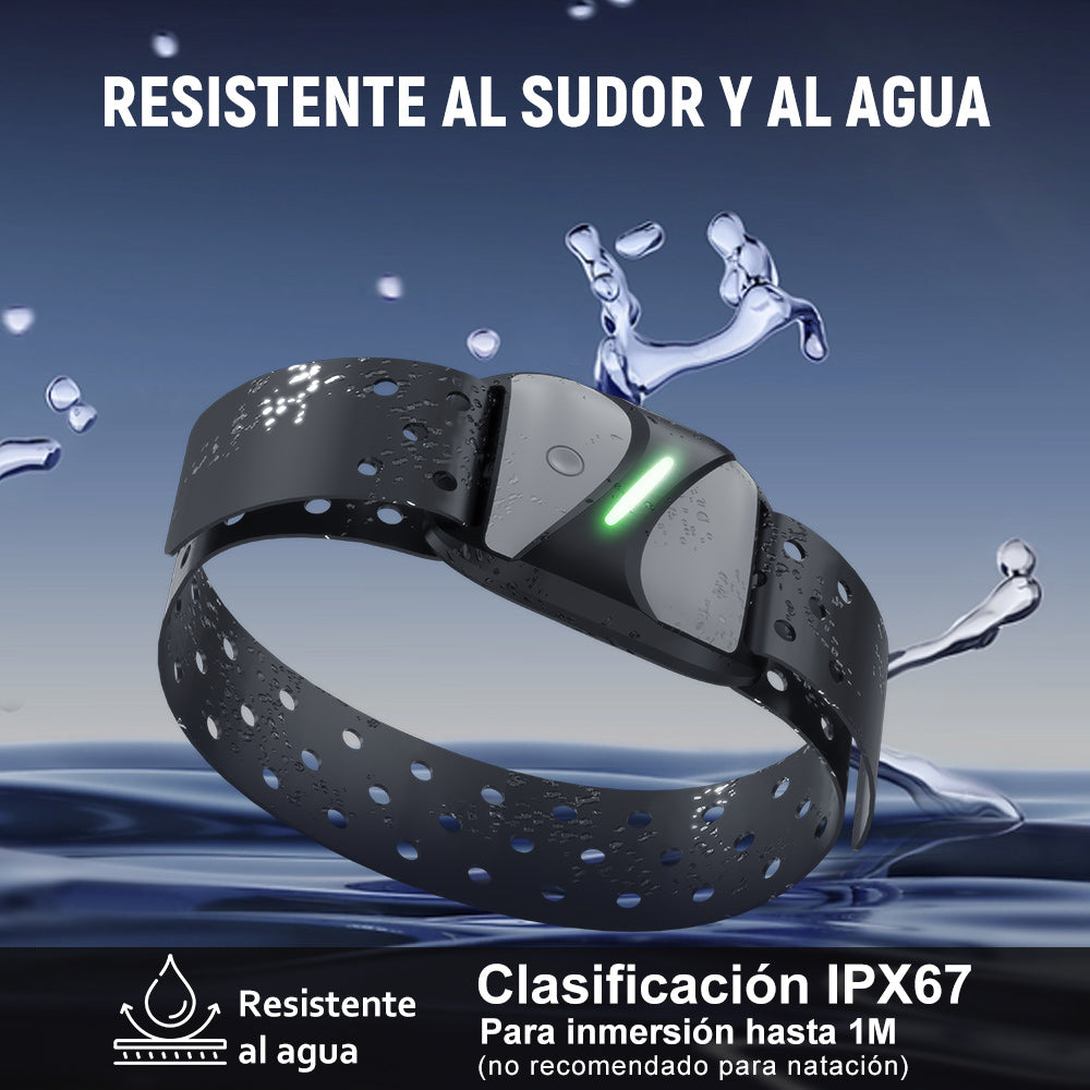 Brazalete Pulsómetro, Bluetooth 5.0/ANT+, Impermeable IP67