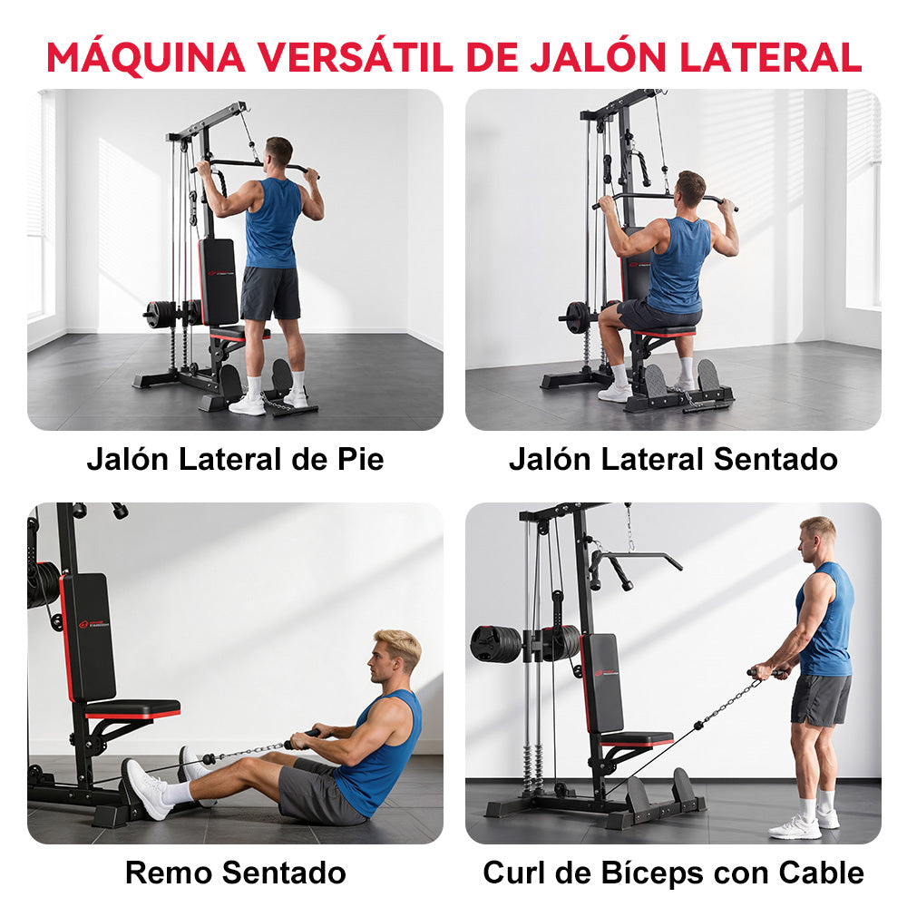 Máquina de Polea Alta y Baja para Dominadas