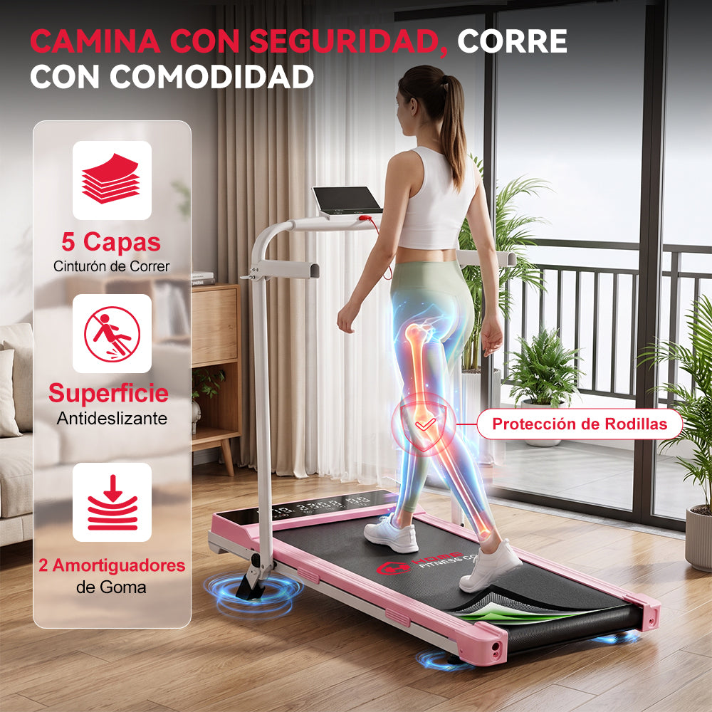 Cinta de Correr Plegable Q2 Pro con 5% Inclinación Manual, Velocidad 1-10 km/h (Nueva Versión)