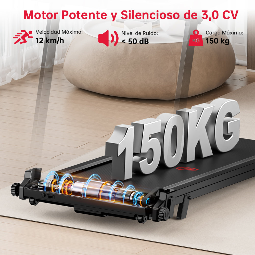 Cinta de Correr Plegable Q8, 1-12 KM/H, Inclinación Manual del 5%