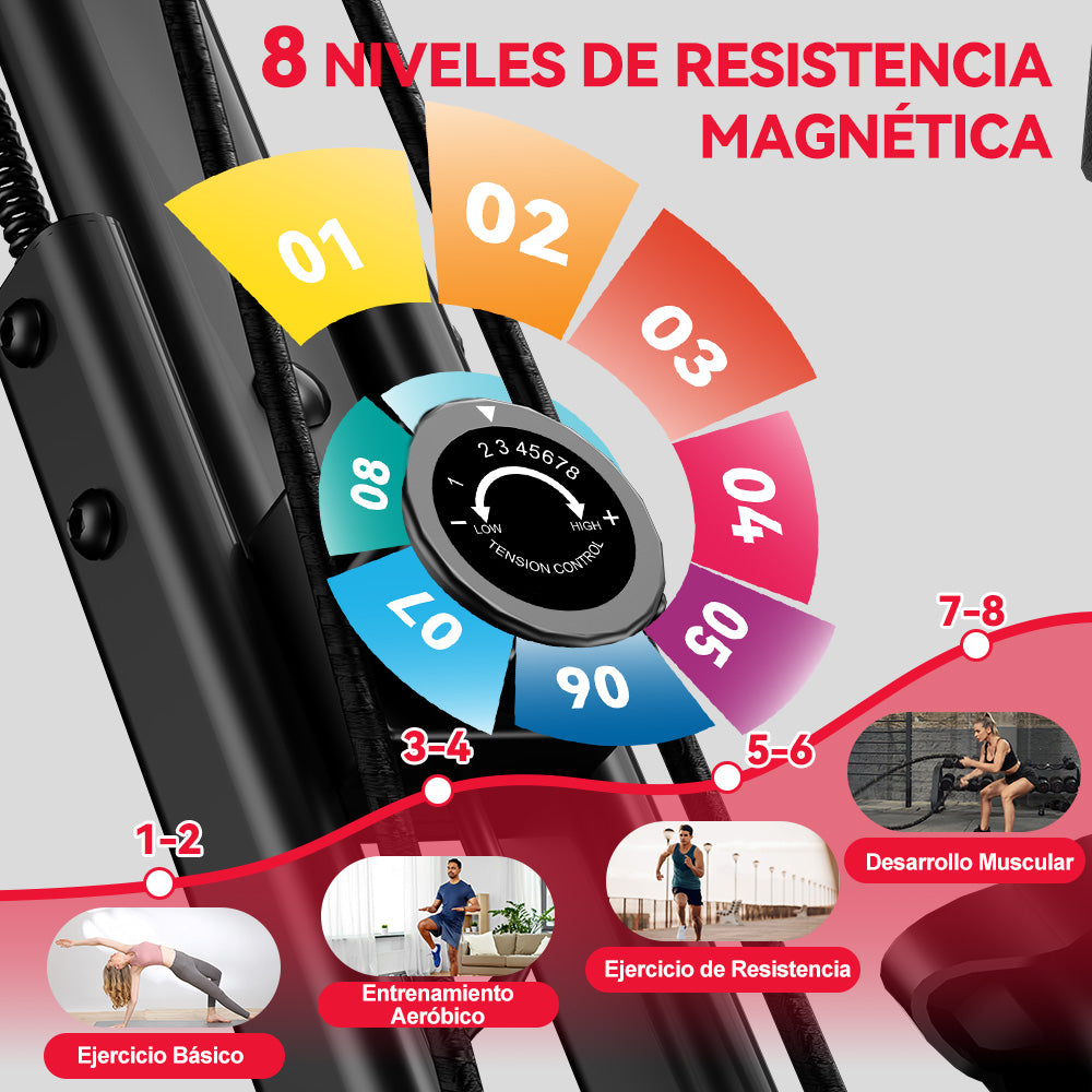 Bicicleta Estática Plegable, Resistencia Magnética