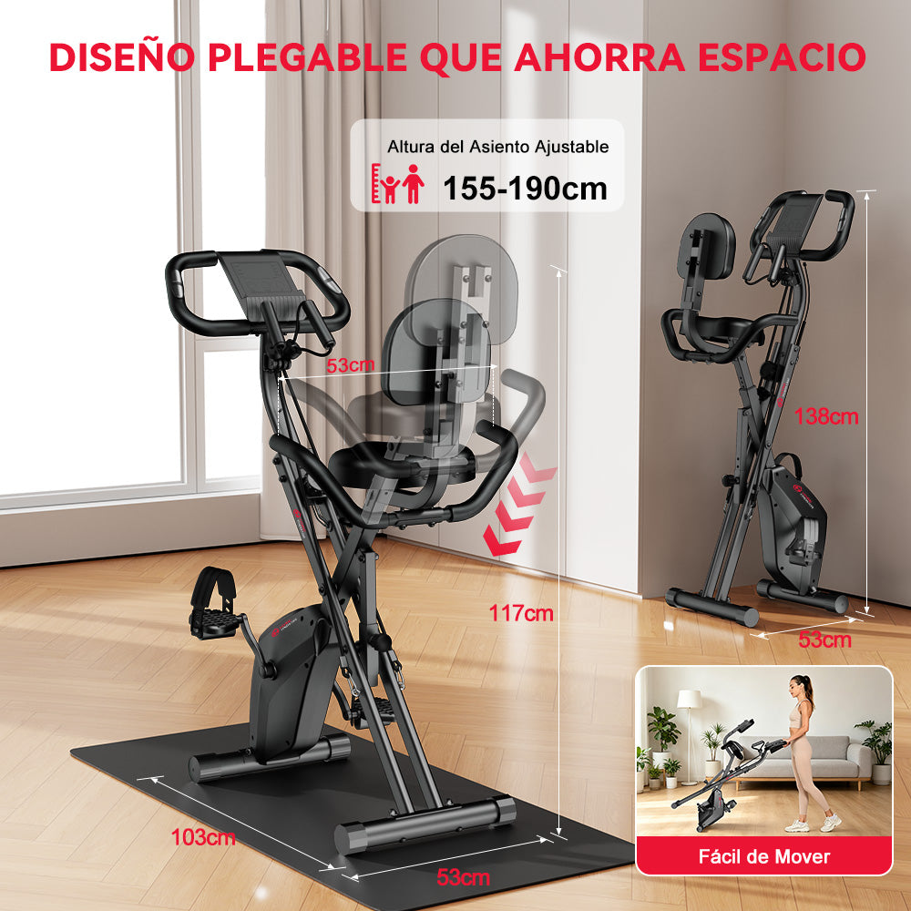 Bicicleta Estática Plegable, Resistencia Magnética