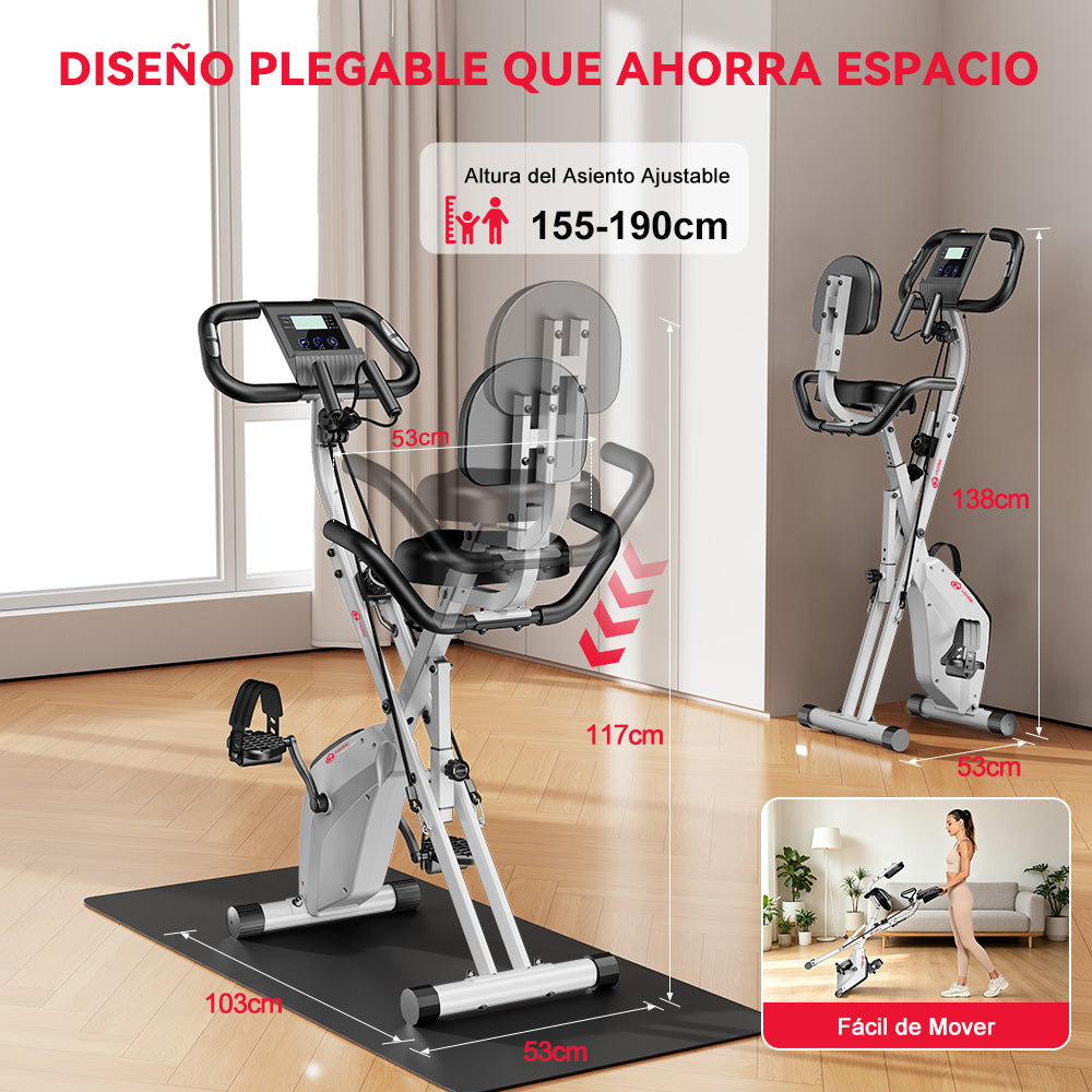 Bicicleta Estática Plegable, Resistencia Magnética