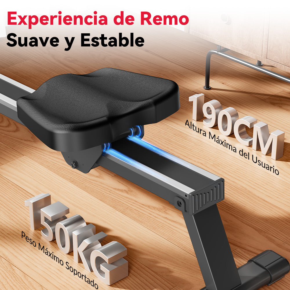 Máquina de Remo Magnética, Resistencia de 16 Niveles