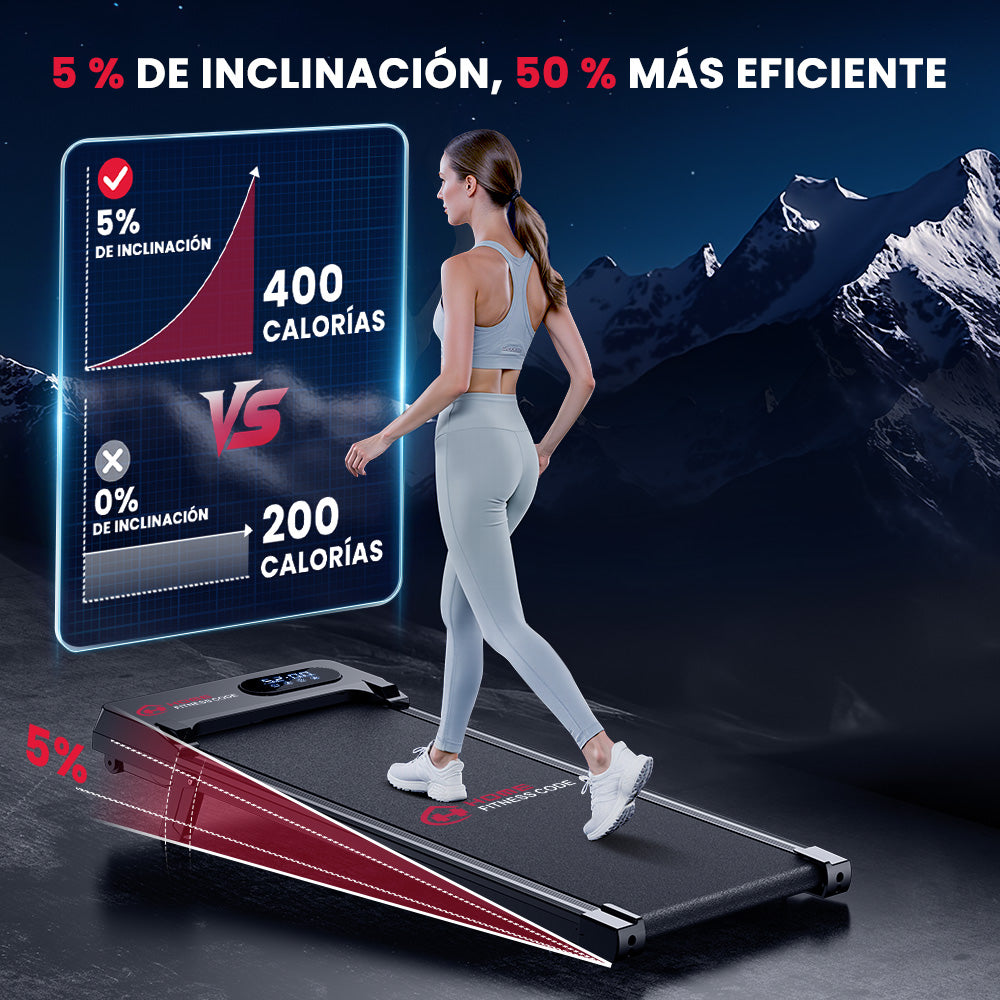 Cinta de Correr T7, Velocidad 1-6KM/H, 5% Inclinación Manual