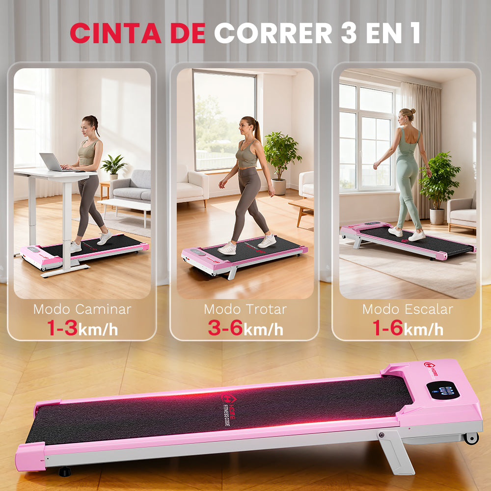 Cinta de Correr T7, Velocidad 1-6KM/H, 5% Inclinación Manual