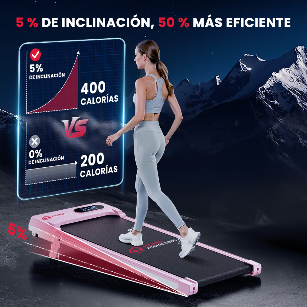 Cinta de Correr T7, Velocidad 1-6KM/H, 5% Inclinación Manual