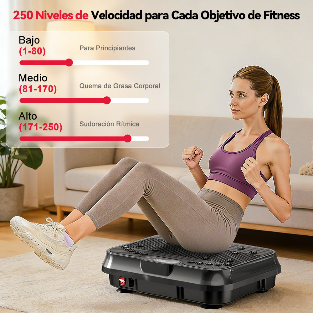 Plataforma Vibratoria F1, 250 Niveles de Intensidad
