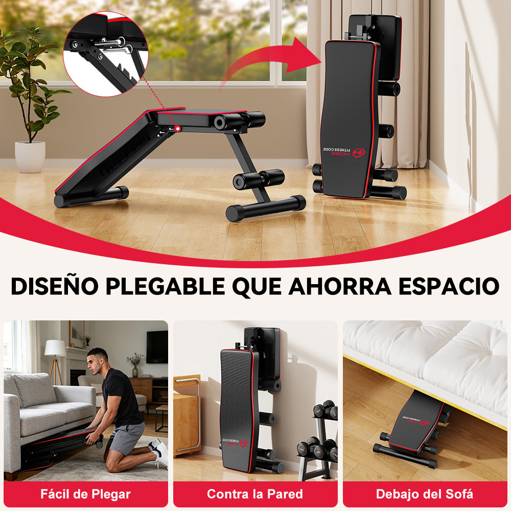 Banco de Entrenamiento Plegable B1, Respaldo Ajustable
