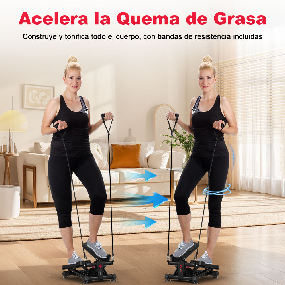 Mini Stepper Hidráulico con Bandas de Resistencia