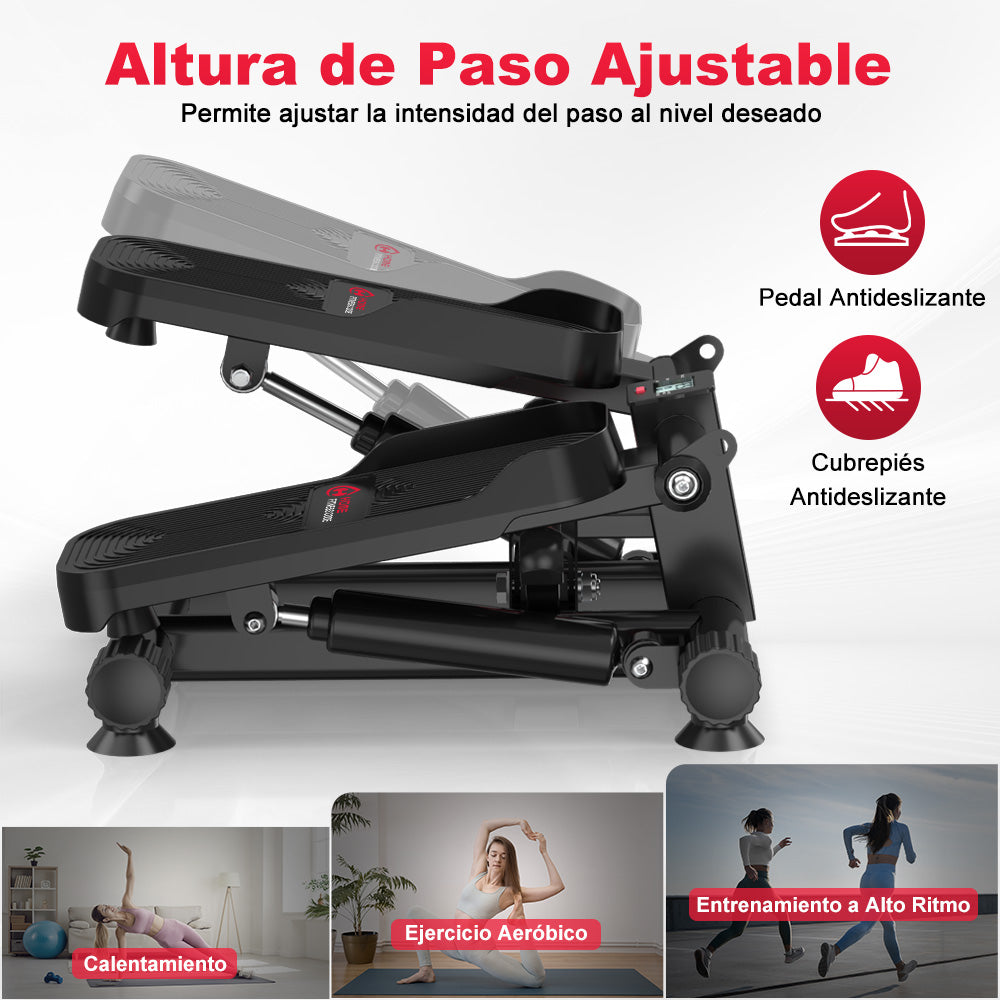 Mini Stepper Hidráulico con Bandas de Resistencia