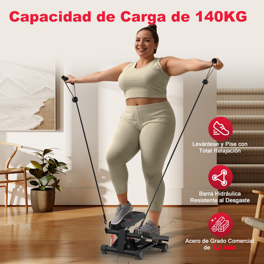 Mini Stepper Hidráulico con Bandas de Resistencia