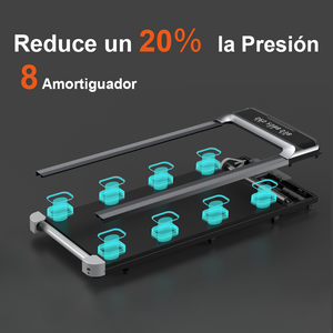 Cinta de Andar con Motor sin Escobillas 1-10KM/H Cinta de Andar Bajo Escritorio con Poco Ruido