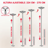 Tubo de Pole Dance de Altura Ajustable