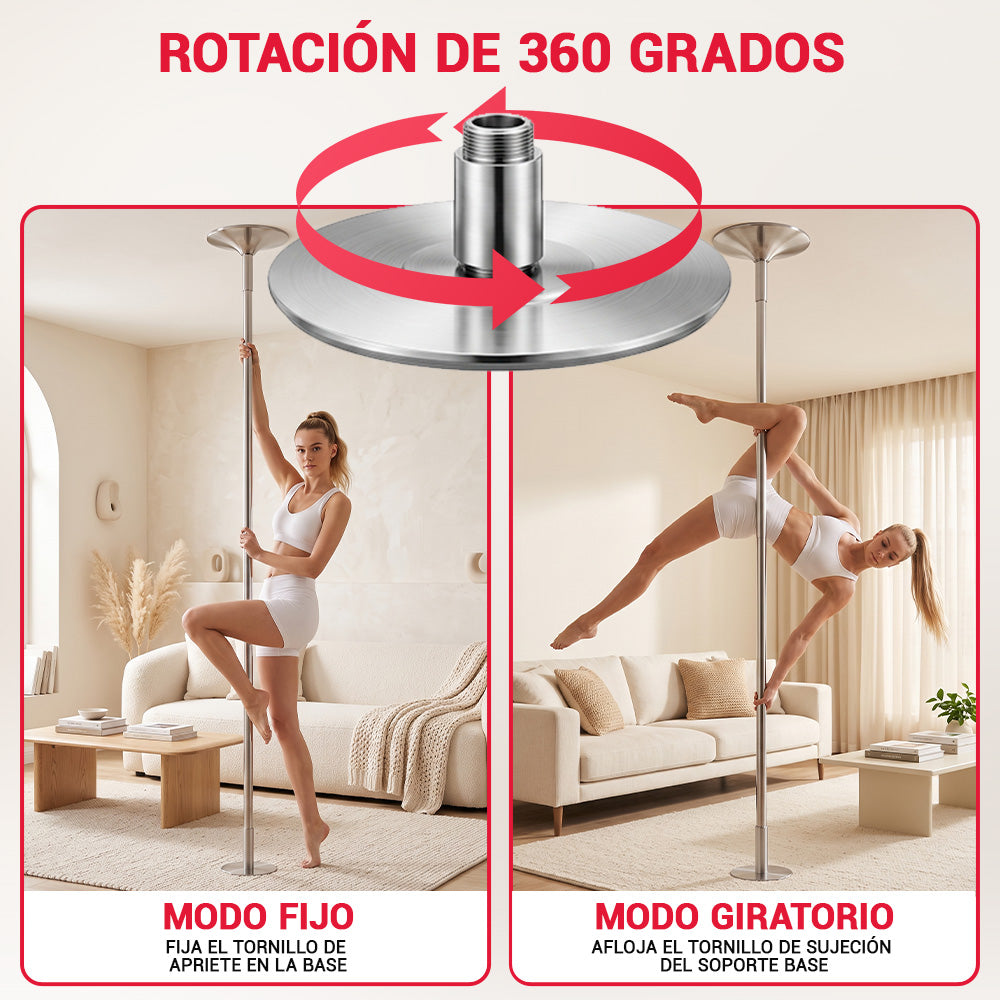 Tubo de Pole Dance de Altura Ajustable