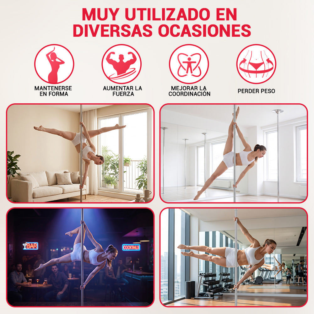 Tubo de Pole Dance de Altura Ajustable