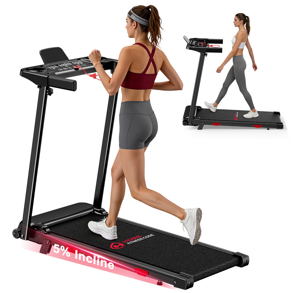 Cinta de Correr Plegable Q5 con Inclinación, Motor sin Escobillas, Velocidad 1-12KM/H