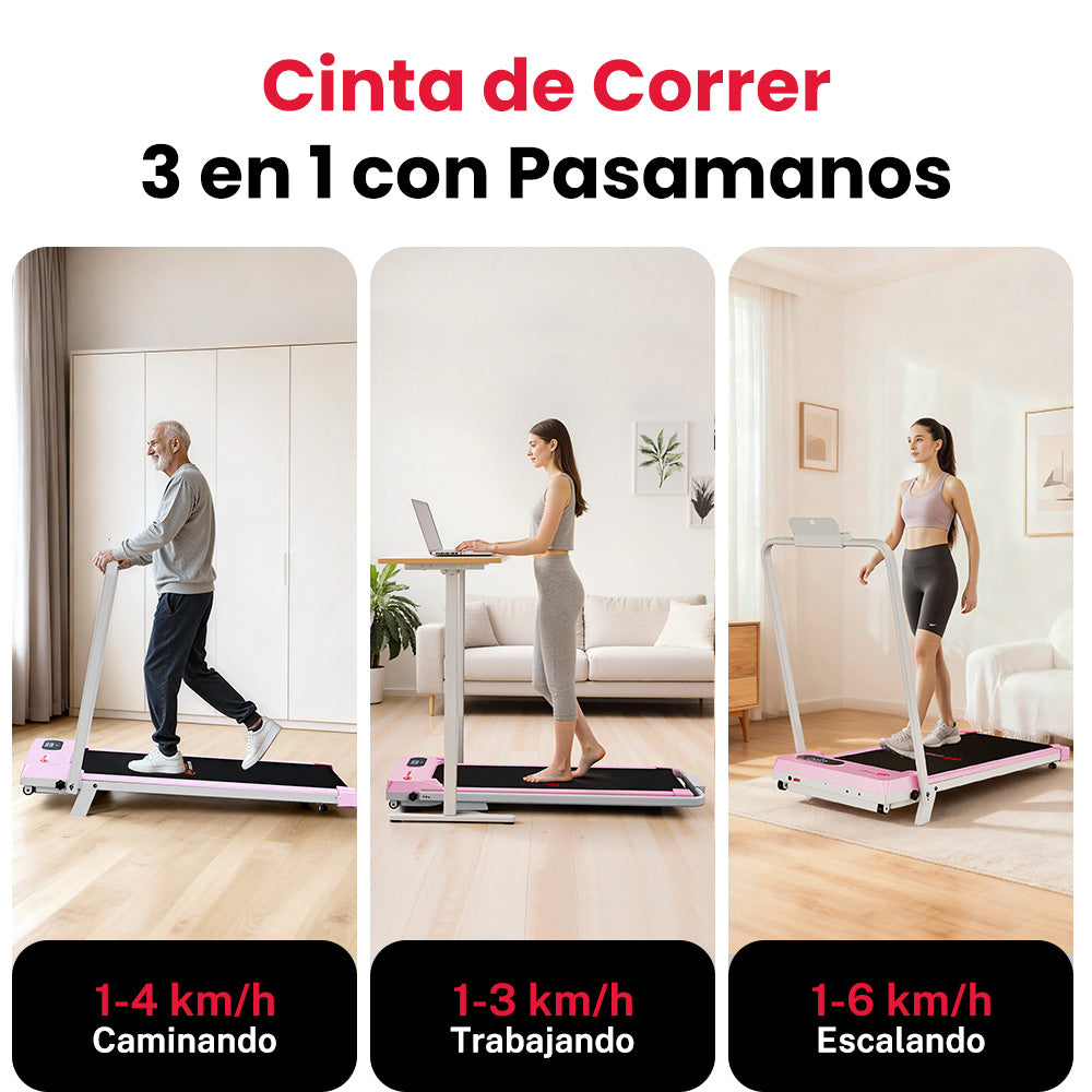 Cinta de Correr T7, Velocidad 1-6KM/H, 5% Inclinación Manual