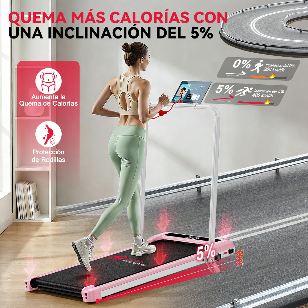 Cinta de Correr Z3 con Motor sin Escobillas, Velocidad 1-6KM/H, 5% Inclinación Manual