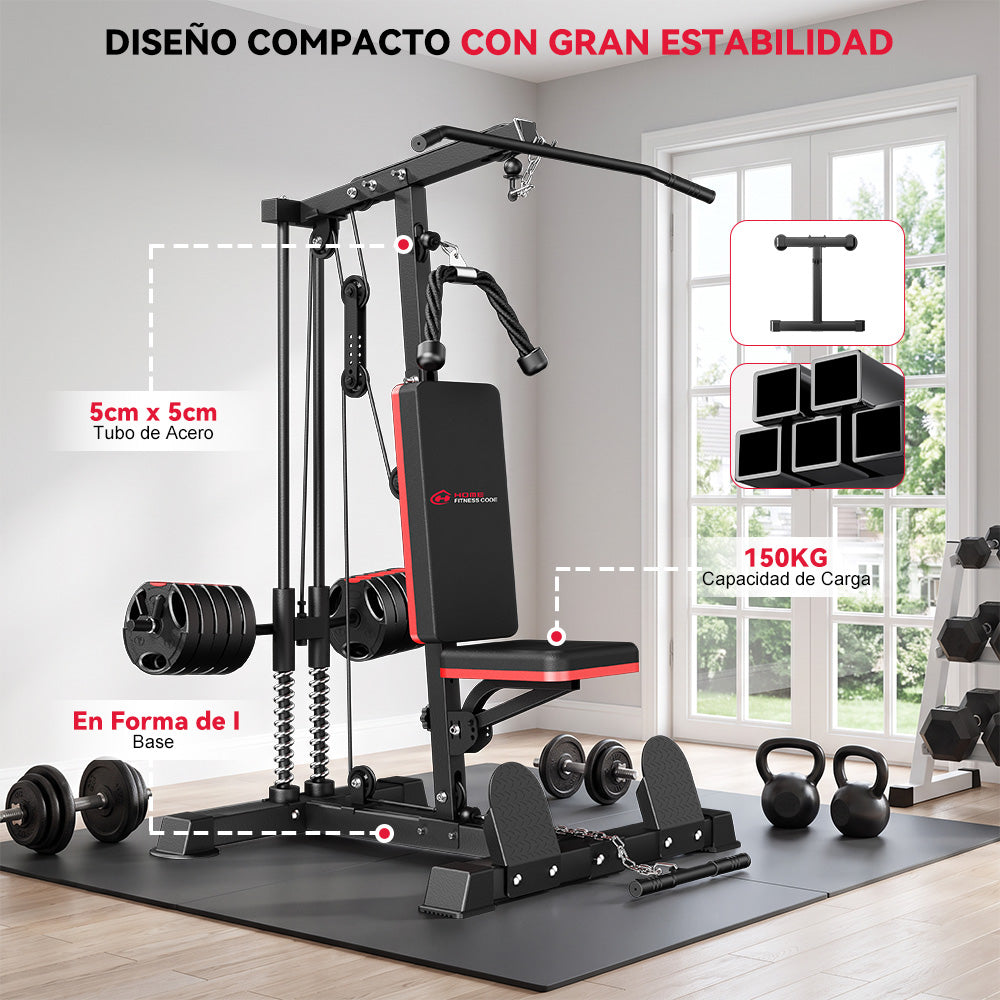 Máquina de Polea Alta y Baja para Dominadas