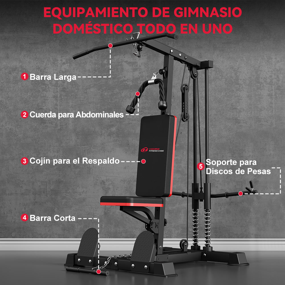 Máquina de Polea Alta y Baja para Dominadas