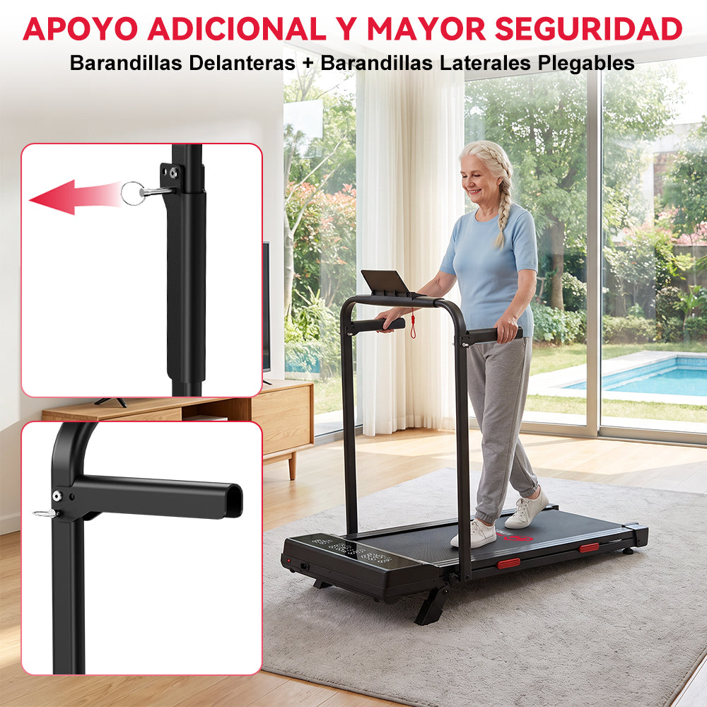 Cinta de Correr Plegable Q2 Pro con 5% Inclinación Manual, Velocidad 1-10 km/h (Nueva Versión)
