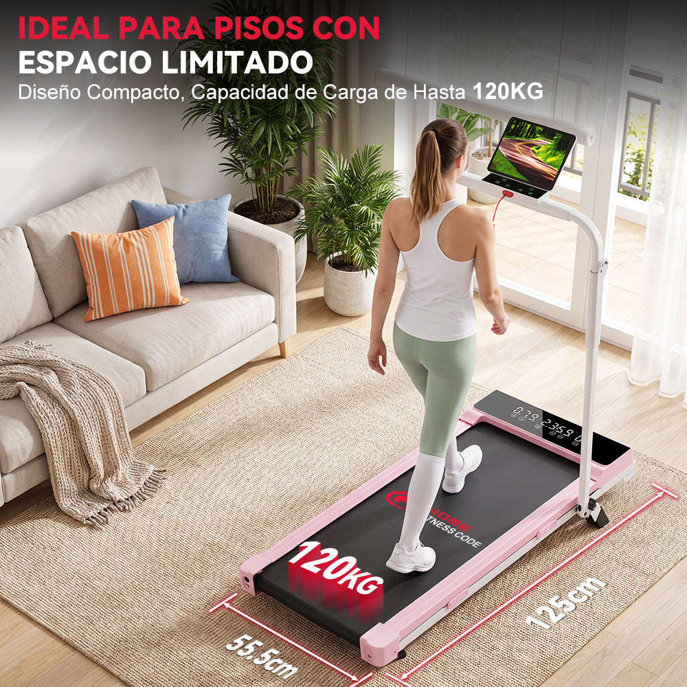 Cinta de Correr Plegable Q2 Pro con 5% Inclinación Manual, Velocidad 1-10 km/h (Nueva Versión)