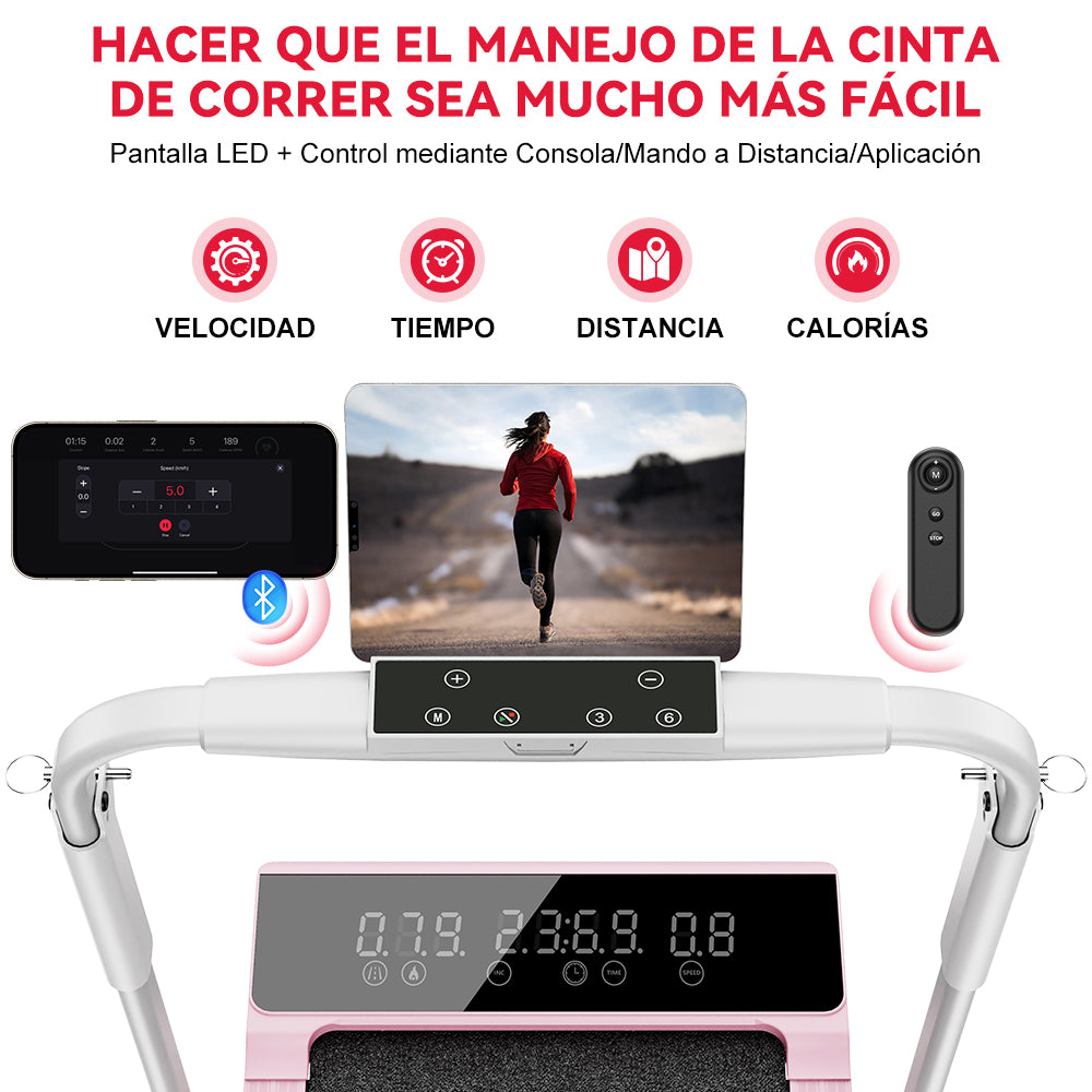 Cinta de Correr Plegable Q2 Pro con 5% Inclinación Manual, Velocidad 1-10 km/h (Nueva Versión)