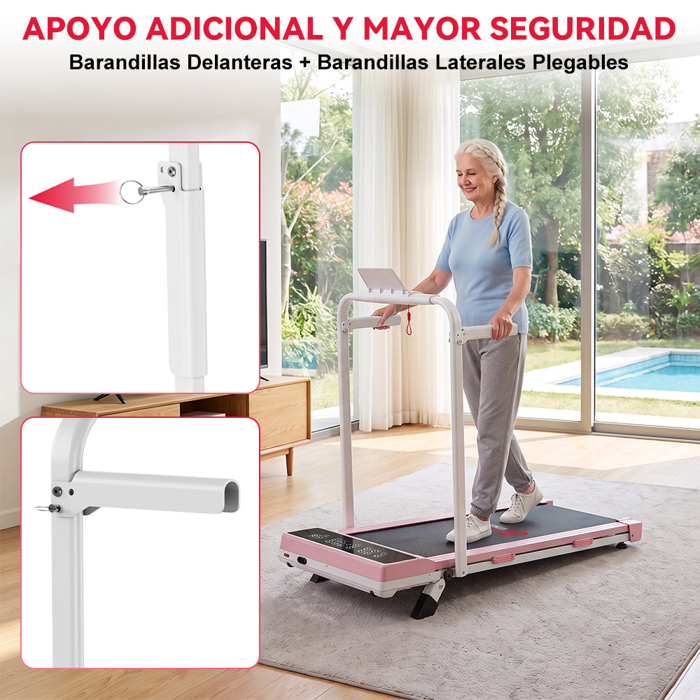 Cinta de Correr Plegable Q2 Pro con 5% Inclinación Manual, Velocidad 1-10 km/h (Nueva Versión)