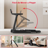 Cinta de Correr Plegable Q8, 1-12 KM/H, Inclinación Manual del 5%