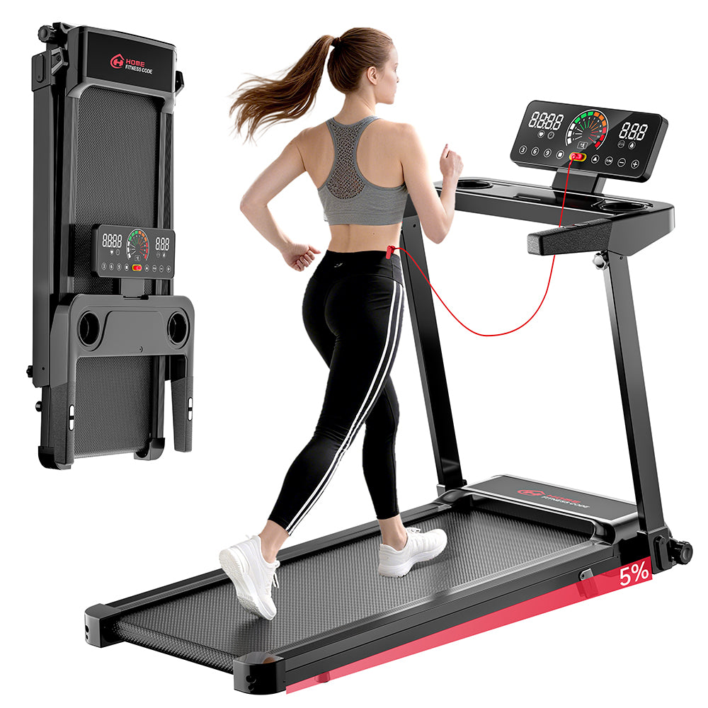 Cinta de Correr Plegable Q8, 1-12 KM/H, Inclinación Manual del 5%
