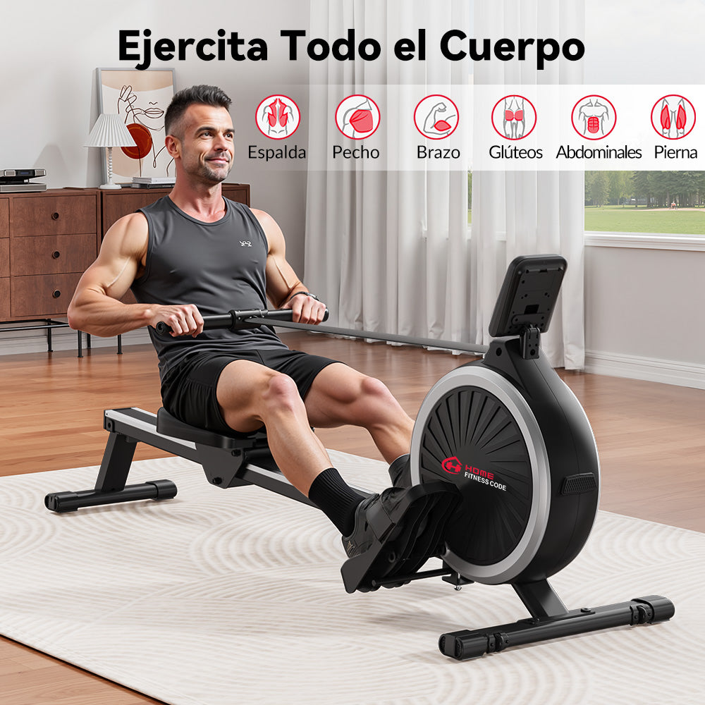 Máquina de Remo Magnética, Resistencia de 16 Niveles