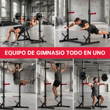 Sentadilla con Medio Rack con Barra de Dominadas