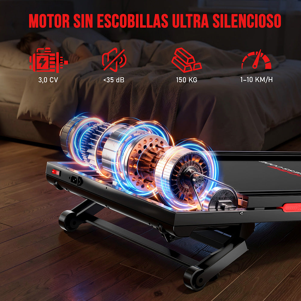 Cinta de Correr Y5 con Motor sin Escobillas, 0%-15% Inclinación Automática