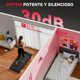 Cinta de Correr Z3 con Motor sin Escobillas, Velocidad 1-6KM/H, 5% Inclinación Manual