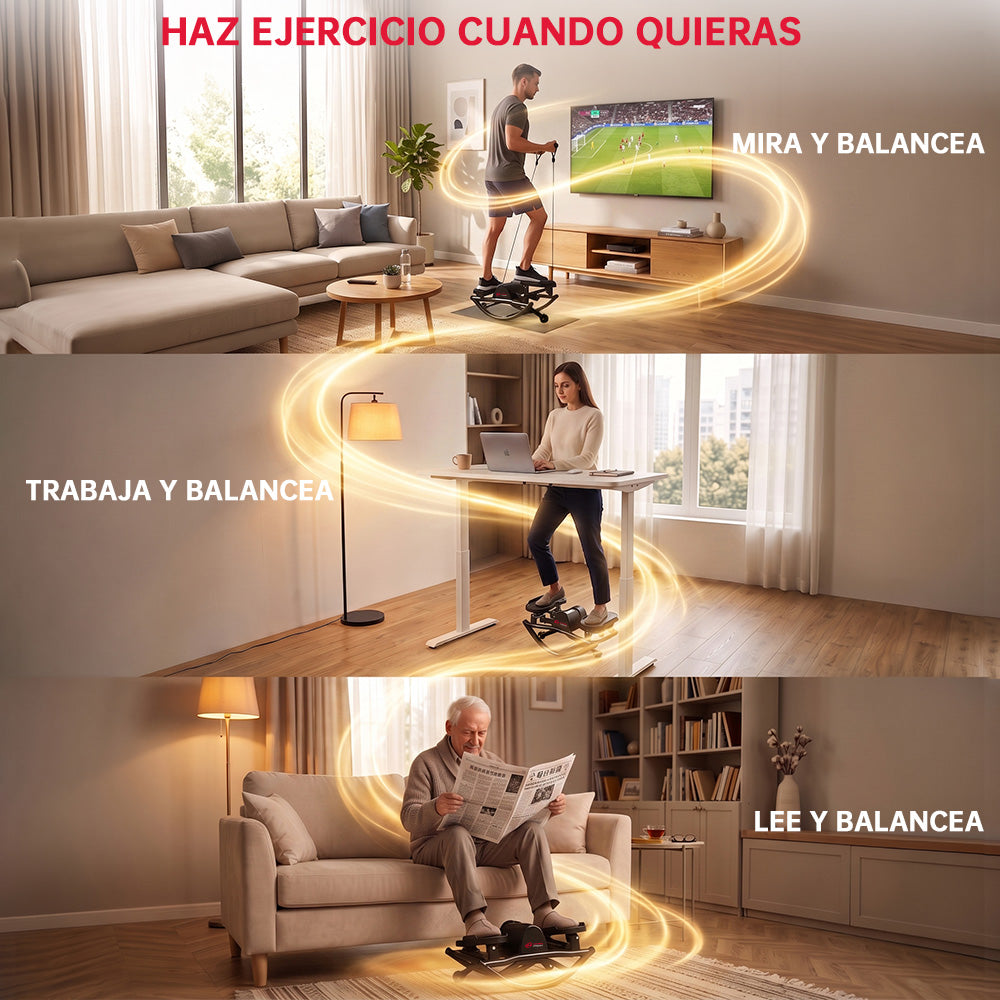 Escaladora en Forma de U, con Bandas de Resistencia y Alfombrilla Antideslizante