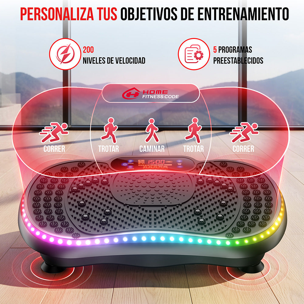 Plataforma Vibratoria C1, con Iluminación LED