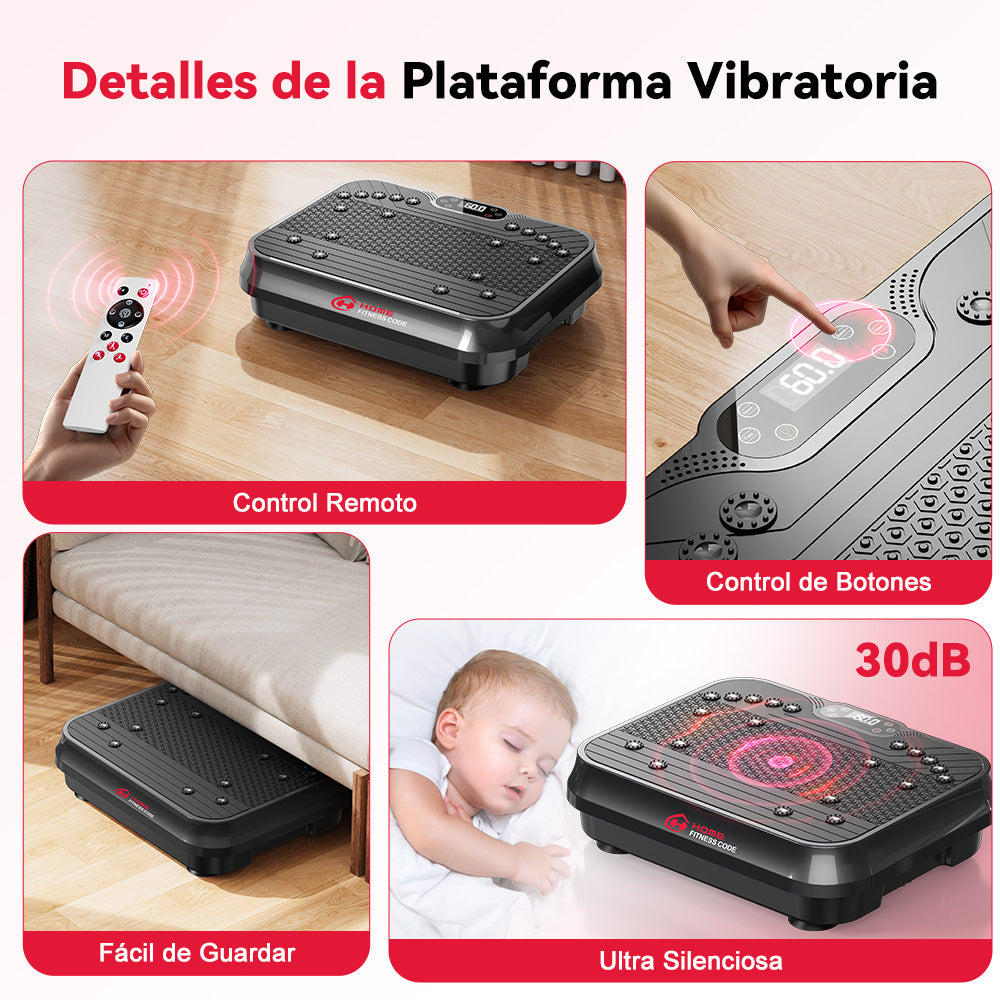 Plataforma Vibratoria F1, 250 Niveles de Intensidad