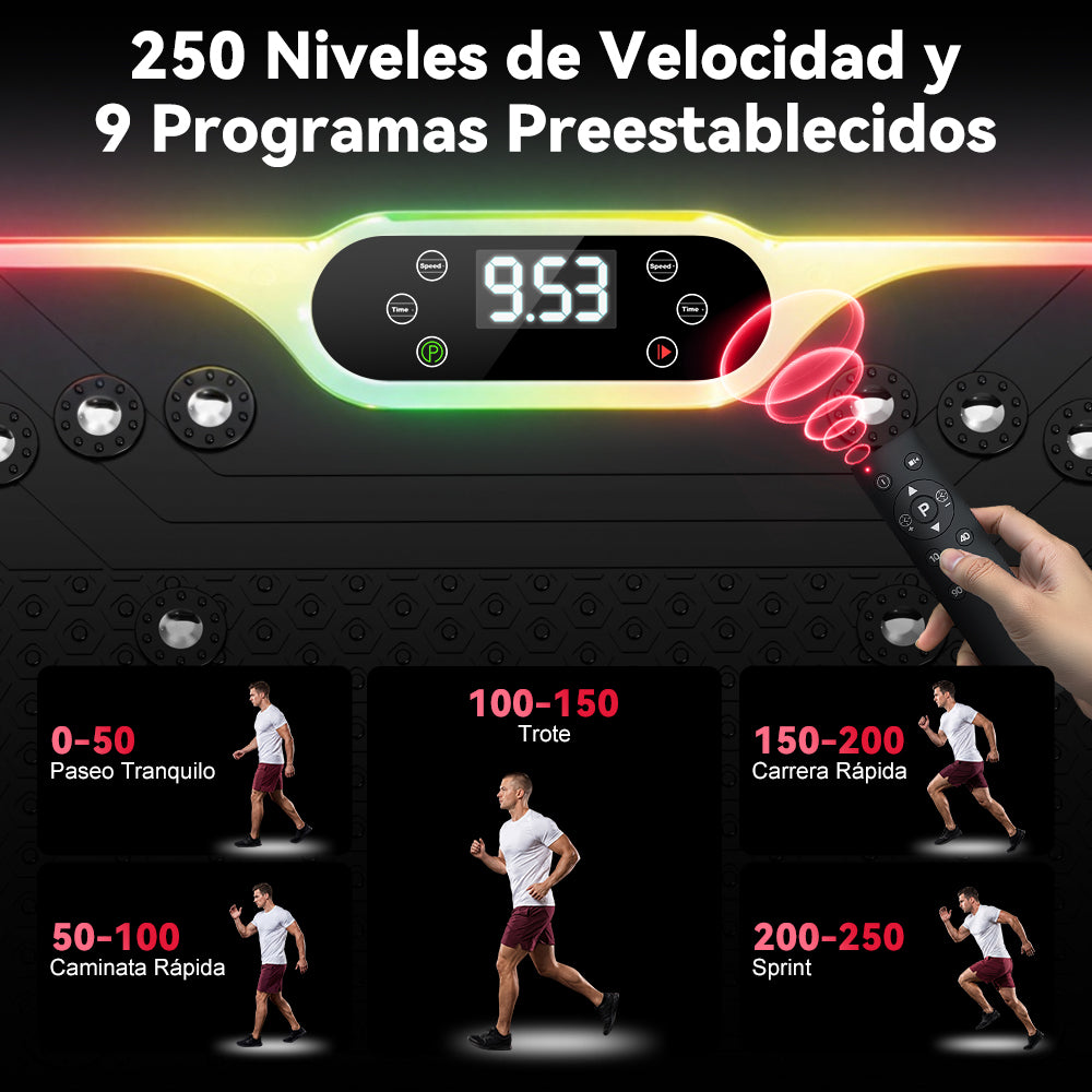 Plataforma Vibratoria F1, 250 Niveles de Intensidad