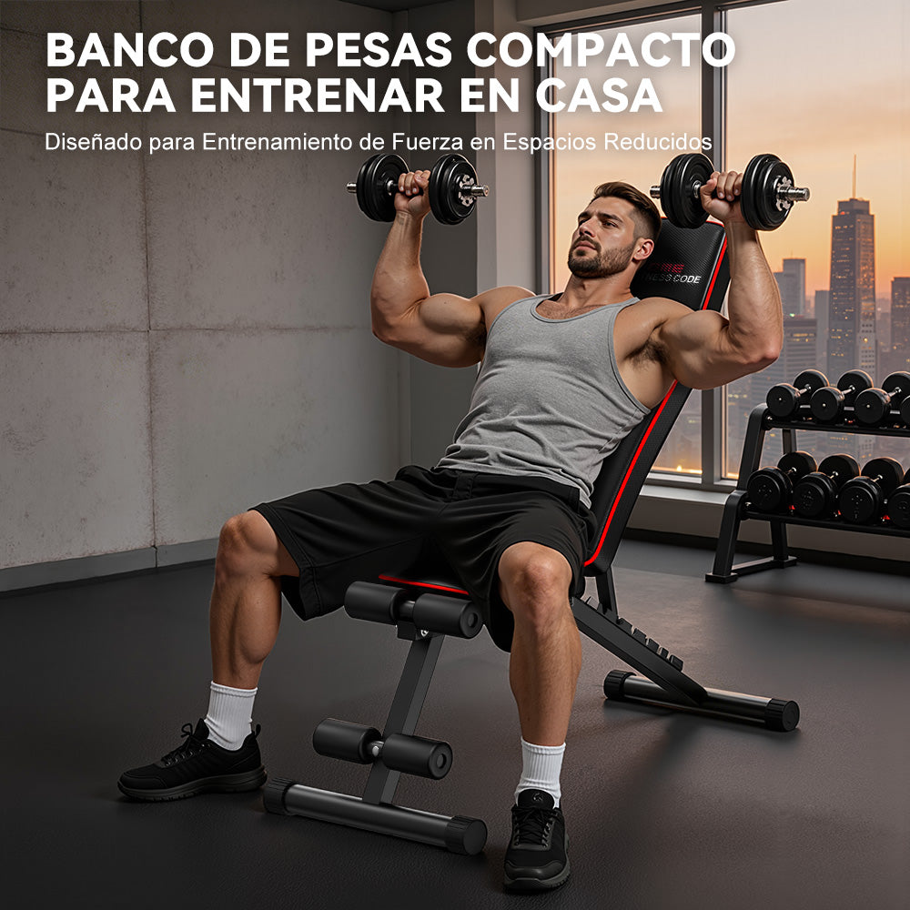 Banco de Entrenamiento Plegable B1, Respaldo Ajustable