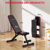 Banco de Entrenamiento Plegable B1, Respaldo Ajustable
