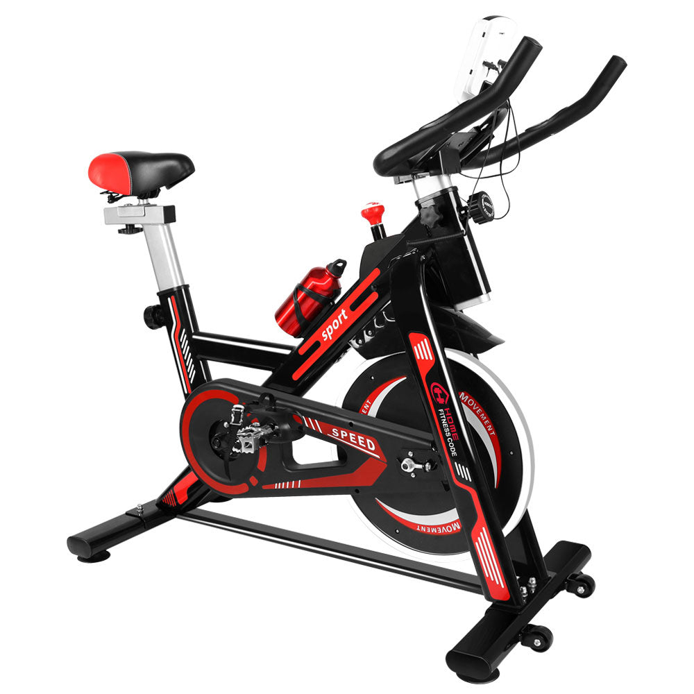 Bicicleta estática silenciosa, pedales de bicicleta de interior con  pantalla electrónica para gimnasio en casa