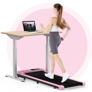 Cinta de correr para correr bajo el escritorio 1-6KM/H Caminadora Jogging para la oficina en casa con opción de plegado